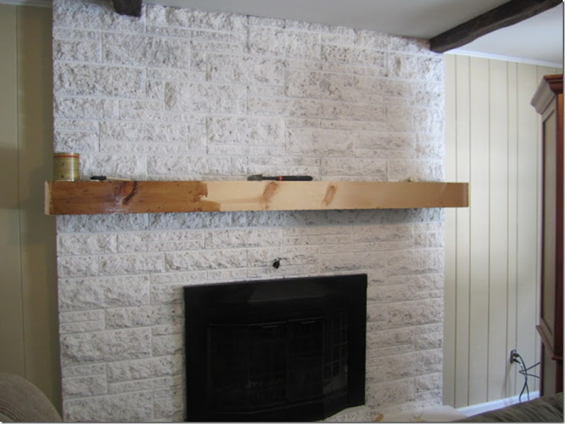 The Making of a Slip Covered Mantel Made by Carli